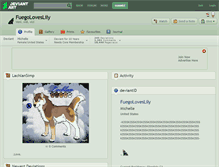 Tablet Screenshot of fuegoloveslily.deviantart.com