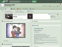 Tablet Screenshot of absolutely-jade.deviantart.com