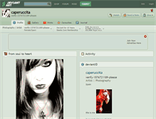 Tablet Screenshot of caperuccita.deviantart.com