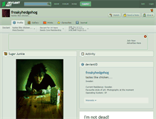 Tablet Screenshot of freakyhedgehog.deviantart.com