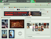 Tablet Screenshot of alienenoid.deviantart.com
