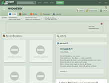 Tablet Screenshot of nhgameboy.deviantart.com