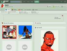 Tablet Screenshot of okdy.deviantart.com