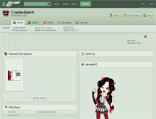 Tablet Screenshot of cruella-deevil.deviantart.com