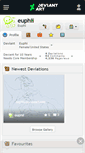 Mobile Screenshot of euphii.deviantart.com