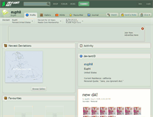 Tablet Screenshot of euphii.deviantart.com