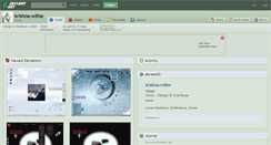 Desktop Screenshot of krishna-withe.deviantart.com