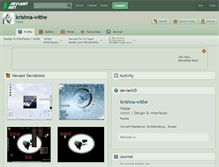 Tablet Screenshot of krishna-withe.deviantart.com