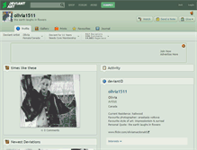 Tablet Screenshot of olivia1511.deviantart.com