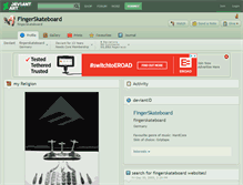 Tablet Screenshot of fingerskateboard.deviantart.com