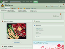 Tablet Screenshot of katiekurama.deviantart.com