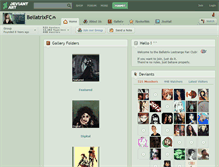 Tablet Screenshot of bellatrixfc.deviantart.com