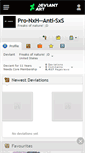 Mobile Screenshot of pro-nxh--anti-sxs.deviantart.com