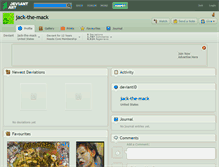 Tablet Screenshot of jack-the-mack.deviantart.com