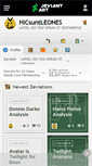 Mobile Screenshot of hicsuntleones.deviantart.com