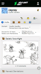 Mobile Screenshot of caycay.deviantart.com