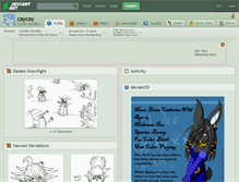 Tablet Screenshot of caycay.deviantart.com