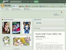 Tablet Screenshot of kkj-club.deviantart.com