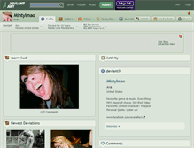 Tablet Screenshot of mintylmao.deviantart.com