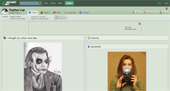 Desktop Screenshot of feather-cat.deviantart.com