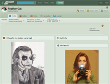 Tablet Screenshot of feather-cat.deviantart.com
