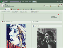 Tablet Screenshot of ohmy-x.deviantart.com