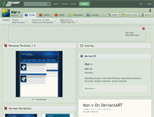 Tablet Screenshot of mar-v.deviantart.com