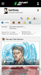 Mobile Screenshot of benhoss.deviantart.com