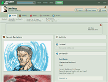 Tablet Screenshot of benhoss.deviantart.com