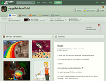 Tablet Screenshot of happyrainbowchild.deviantart.com