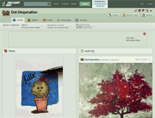 Tablet Screenshot of dot-desperation.deviantart.com