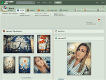 Tablet Screenshot of cimra.deviantart.com