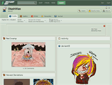 Tablet Screenshot of okashiikao.deviantart.com