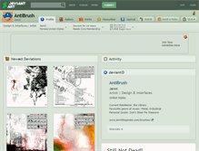 Tablet Screenshot of antibrush.deviantart.com