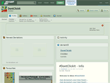 Tablet Screenshot of dontclickit.deviantart.com