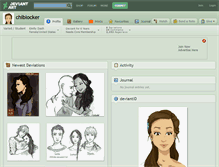 Tablet Screenshot of chiblocker.deviantart.com