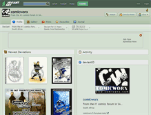 Tablet Screenshot of comicworx.deviantart.com