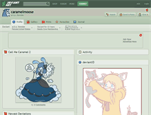 Tablet Screenshot of caramelmoose.deviantart.com