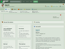 Tablet Screenshot of italy24.deviantart.com
