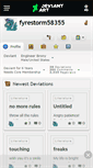 Mobile Screenshot of fyrestorm58355.deviantart.com