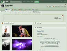 Tablet Screenshot of jayster550.deviantart.com