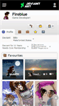 Mobile Screenshot of fireblue.deviantart.com