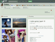 Tablet Screenshot of fireblue.deviantart.com