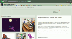Desktop Screenshot of mythtrainerinfinity.deviantart.com