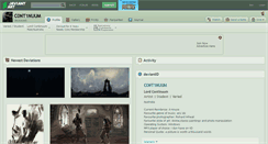 Desktop Screenshot of c0nt1nuum.deviantart.com