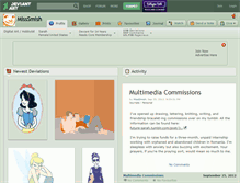 Tablet Screenshot of misssmish.deviantart.com