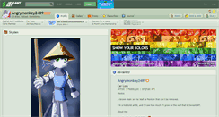 Desktop Screenshot of angrymonkey2489.deviantart.com
