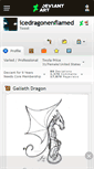 Mobile Screenshot of icedragonenflamed.deviantart.com