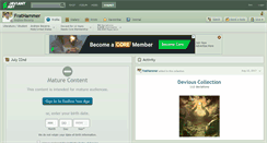 Desktop Screenshot of frathammer.deviantart.com