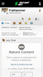 Mobile Screenshot of frathammer.deviantart.com